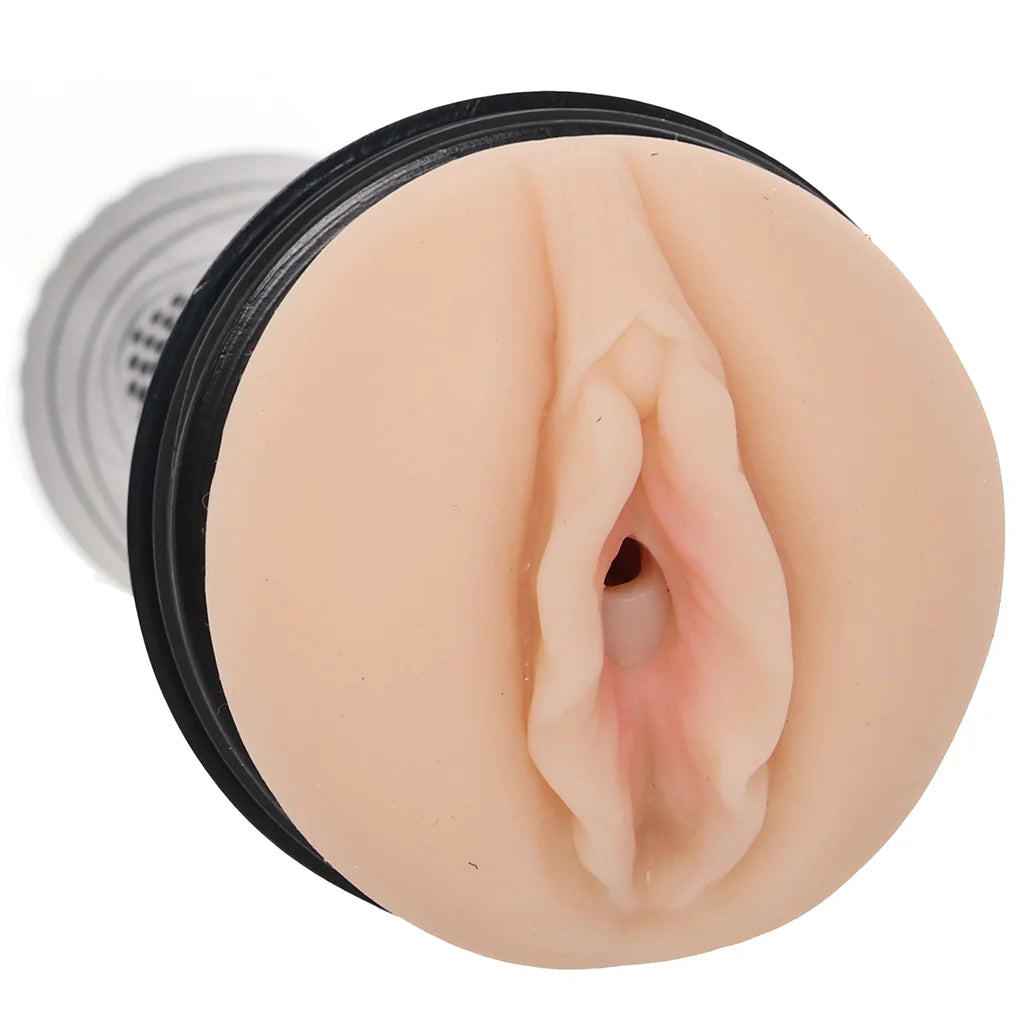 Realistic silicone pocket pussy male masturbator with textured internal canal