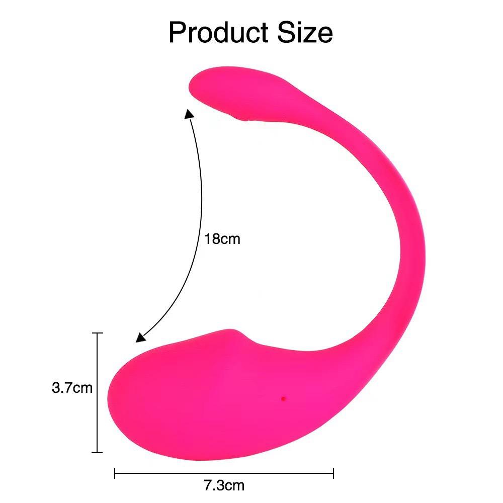 App-controlled wireless jumping egg vibrator for discreet public play and G-spot stimulation