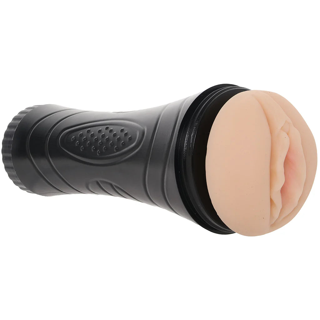 Realistic silicone pocket pussy male masturbator with textured internal canal